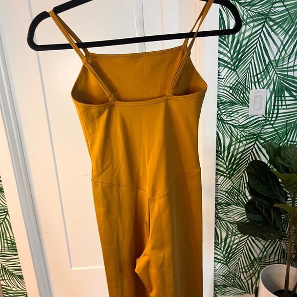 Girlfriend Collective Mustard One Piece Unitard Small - Picture 6 of 8